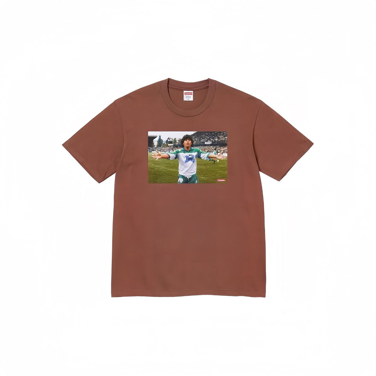 Supreme Maradona No Drug Graphic T-Shirt ¡ª front