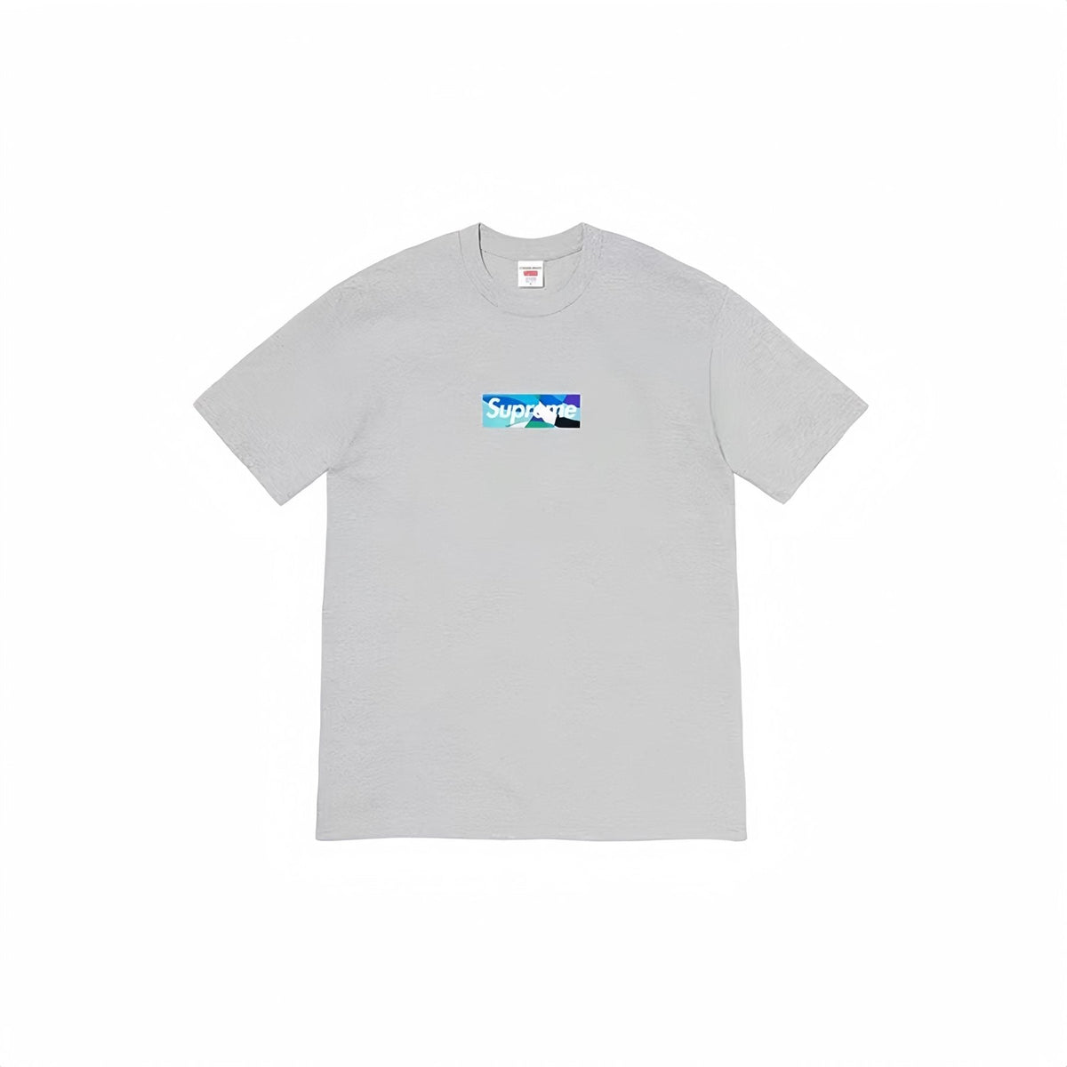 Supreme Blue/Teal Box Logo Short-Sleeve T-Shirt ¡ª front