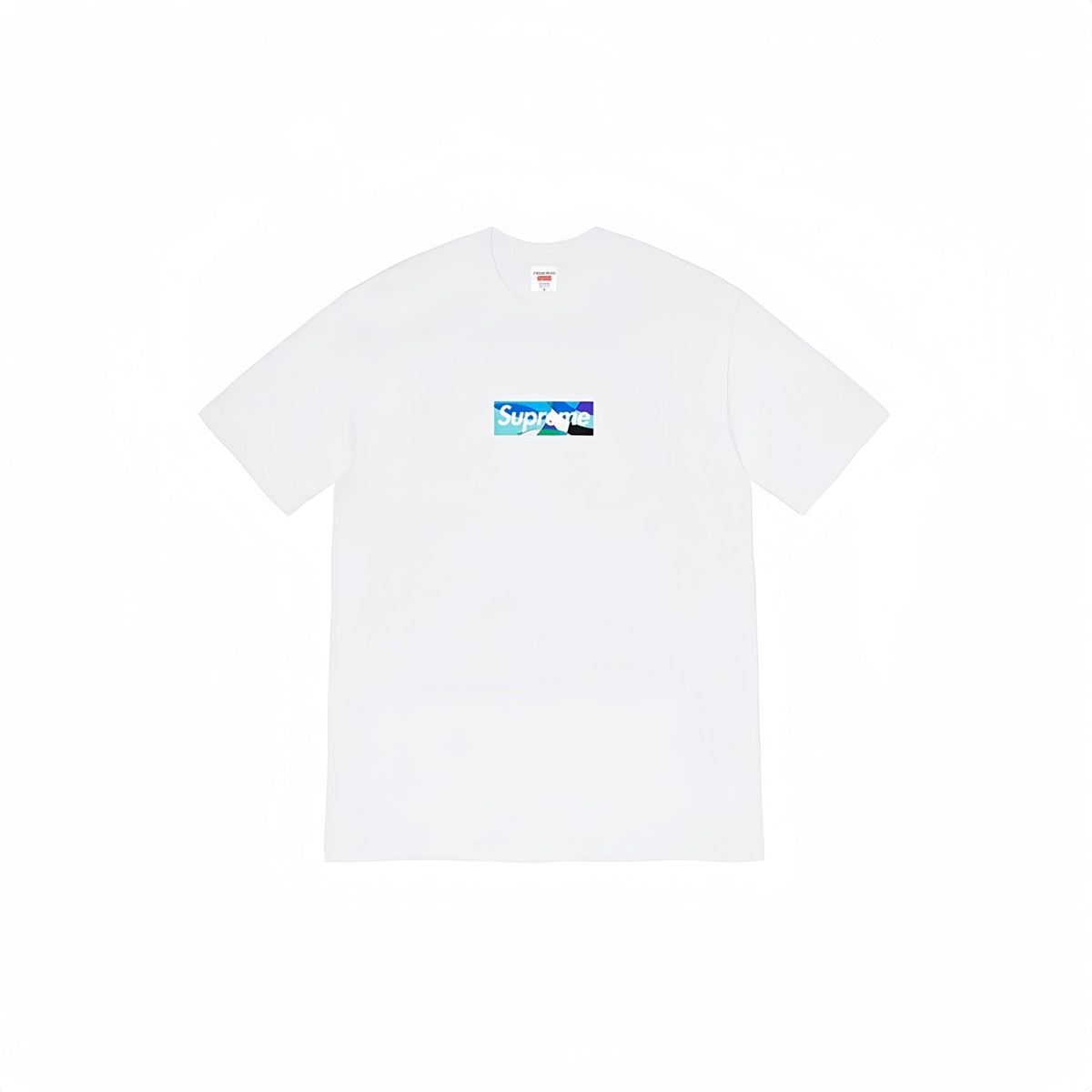 Supreme Blue/Teal Box Logo Short-Sleeve T-Shirt ¡ª front
