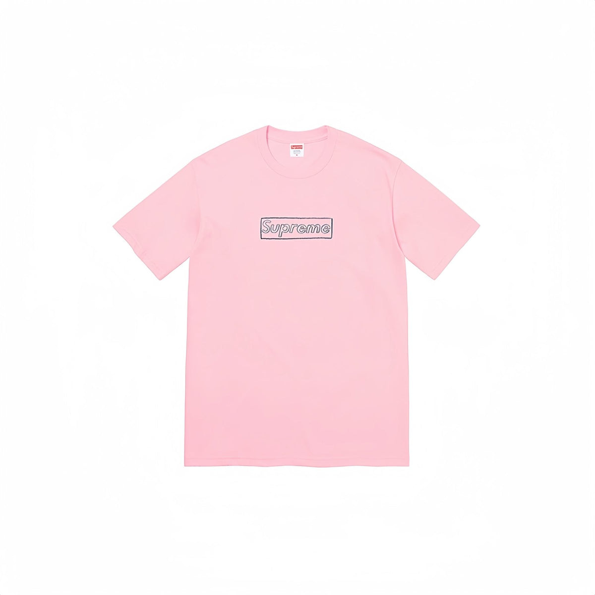 Supreme Chalk Logo Graphic T-Shirt ¡ª front