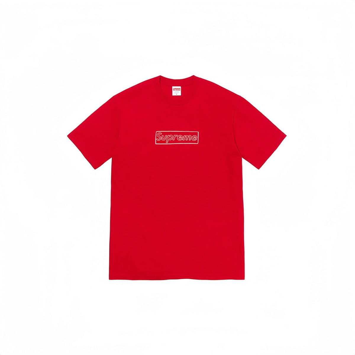 Supreme Chalk Logo Graphic T-Shirt ¡ª front