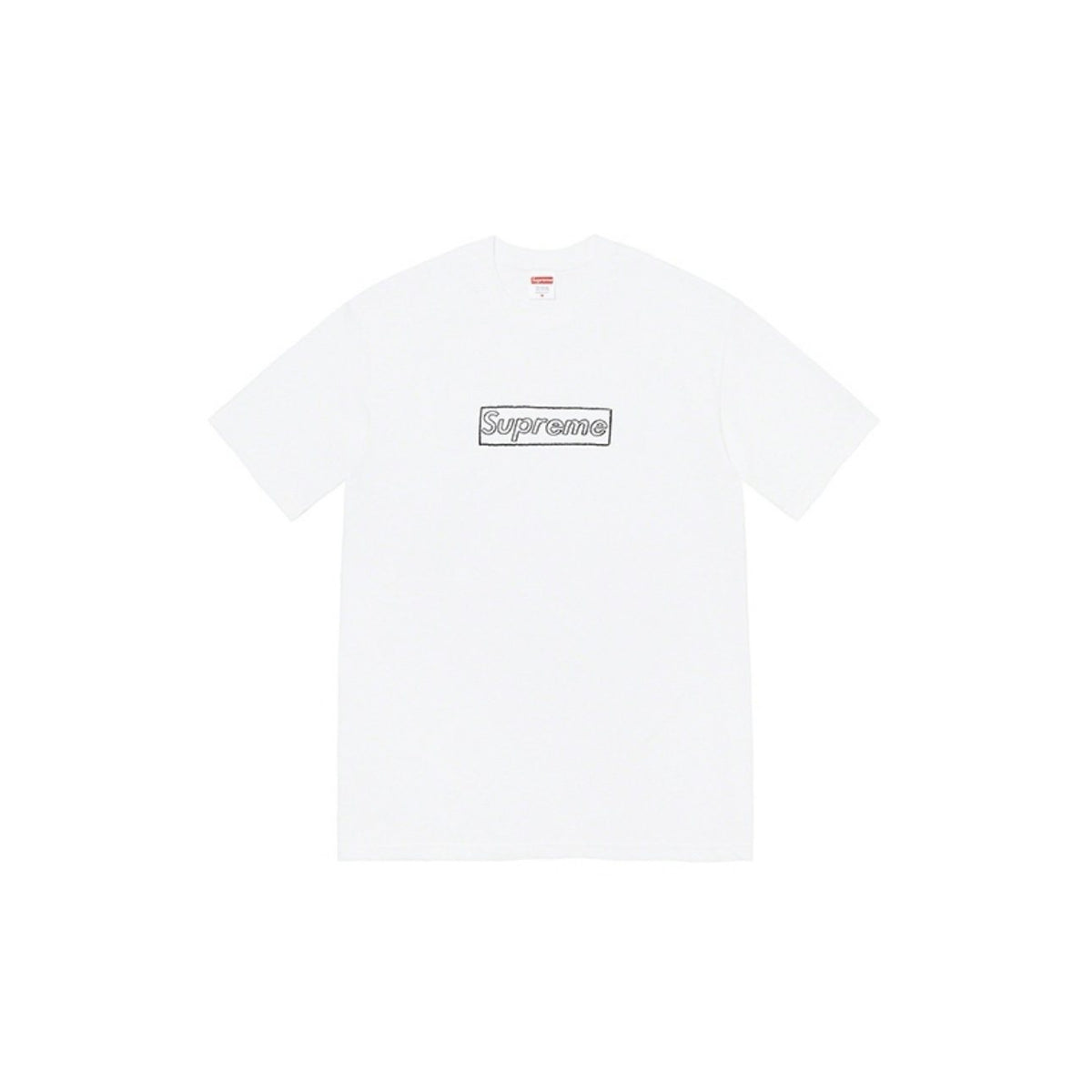 Supreme Chalk Logo Graphic T-Shirt ¡ª front