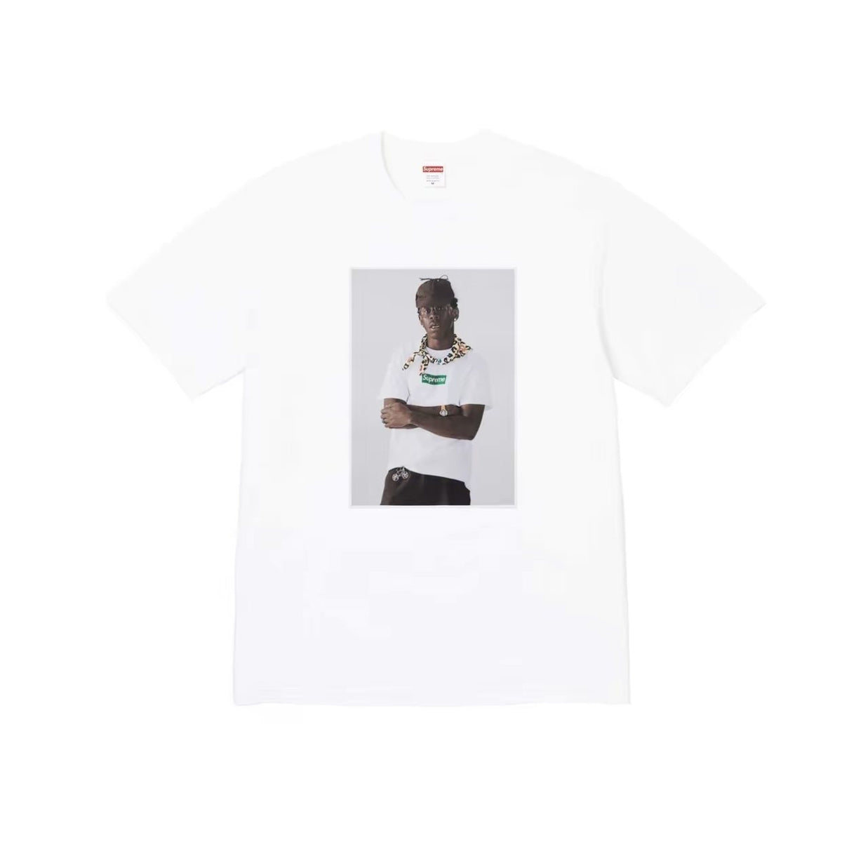 Supreme Tyler The Creator Portrait Graphic T-Shirt ¡ª front