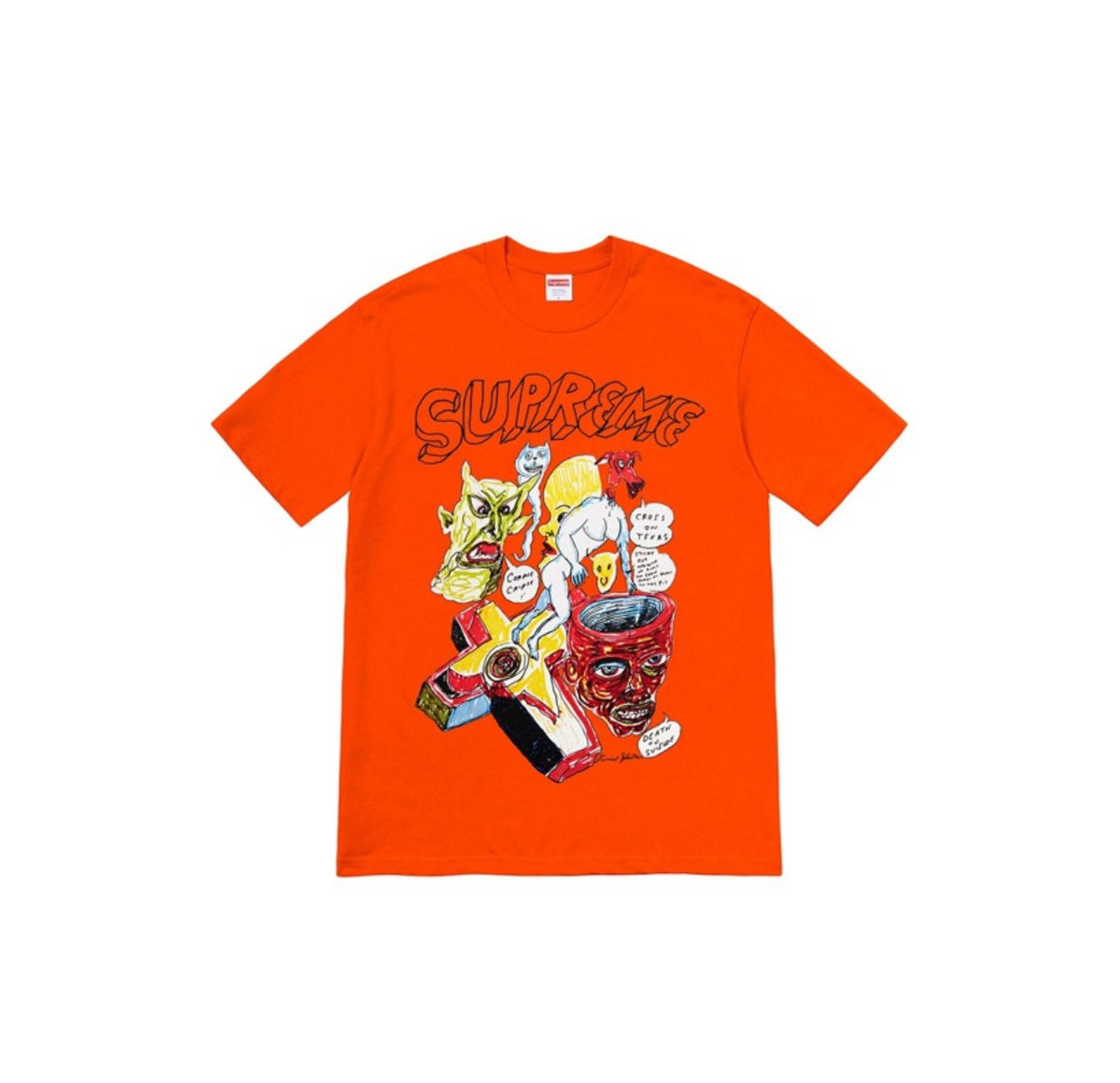 Supreme Daniel Johnston Cartoon Collage Graphic T-Shirt ¡ª front