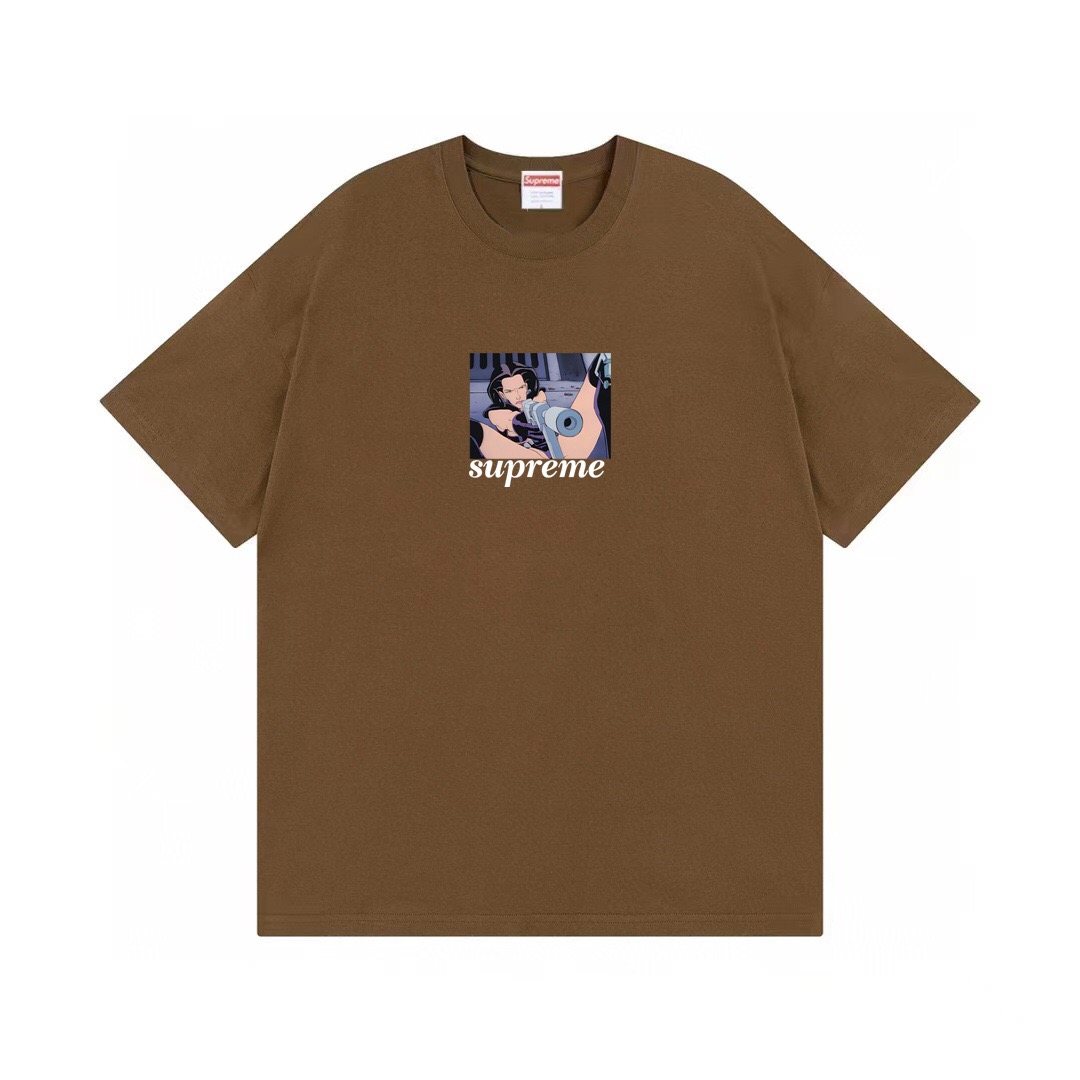 Supreme Aeon Flux Gun Graphic T-Shirt ¡ª front