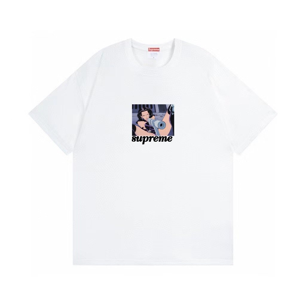 Supreme Aeon Flux Gun Graphic T-Shirt ¡ª front