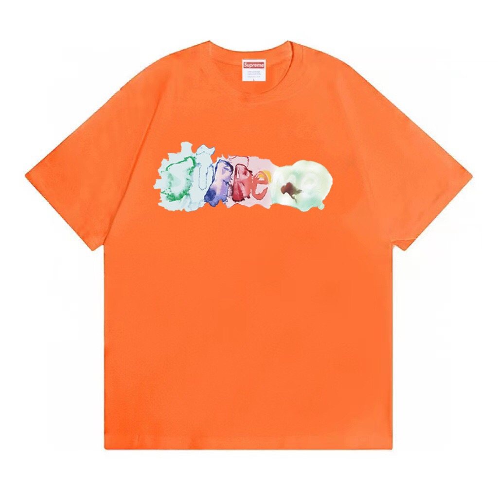 Supreme Watercolor Logo Graphic T-Shirt ¡ª front