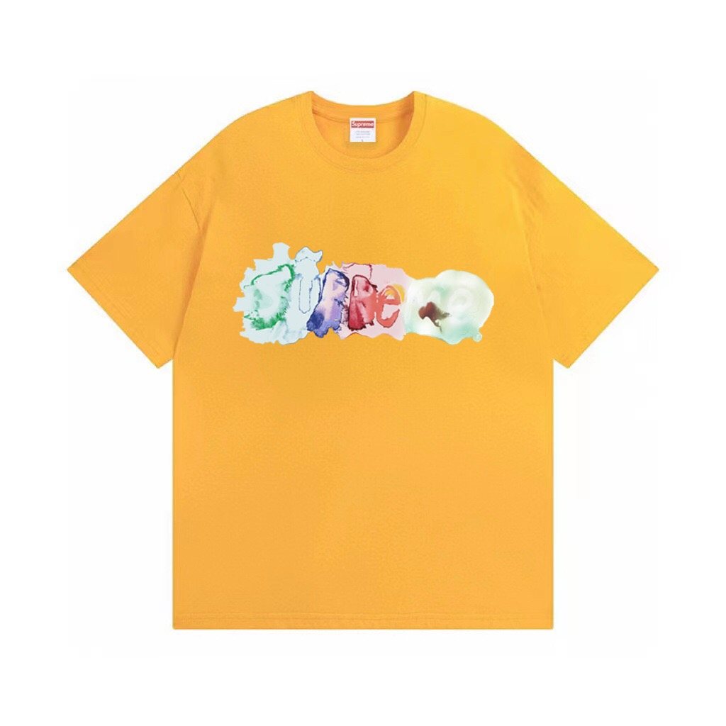 Supreme Watercolor Logo Graphic T-Shirt ¡ª front