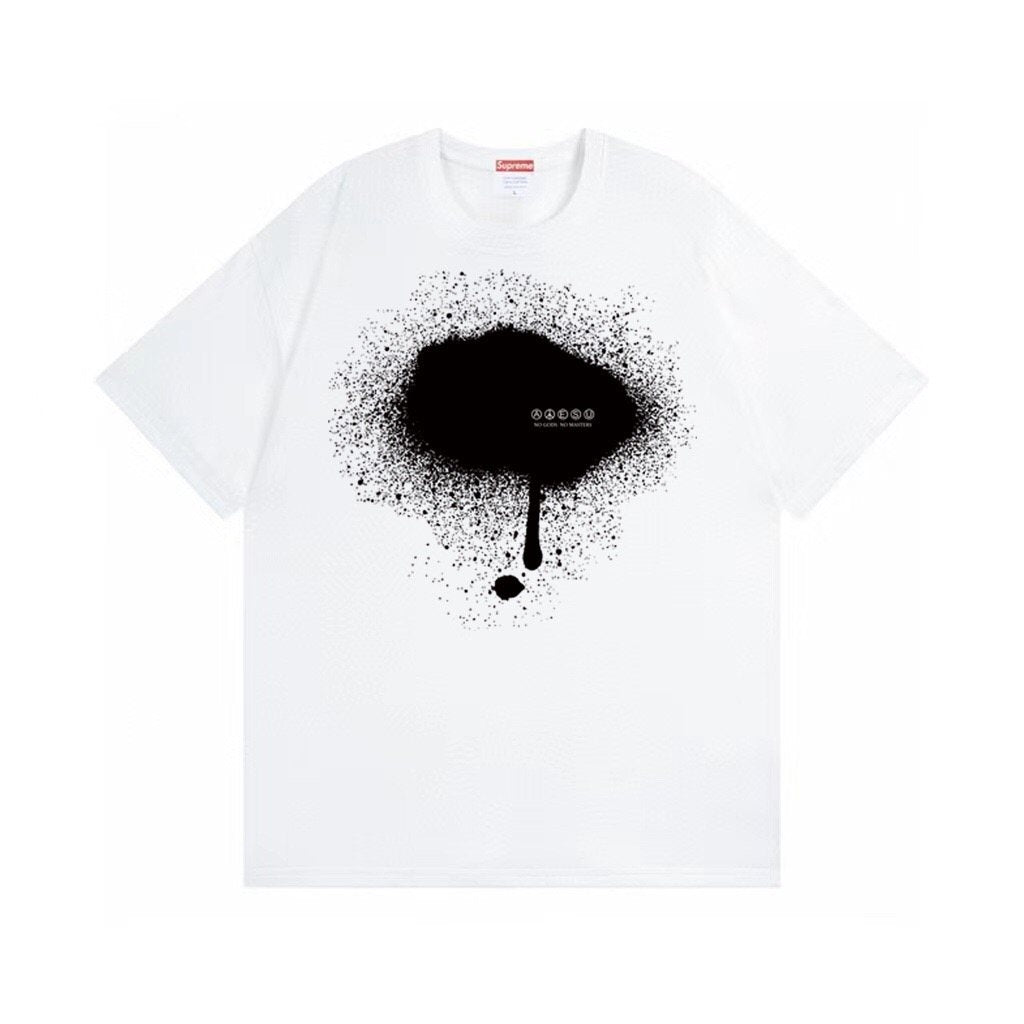 Supreme Paint-Drip Graphic T-Shirt ¡ª front