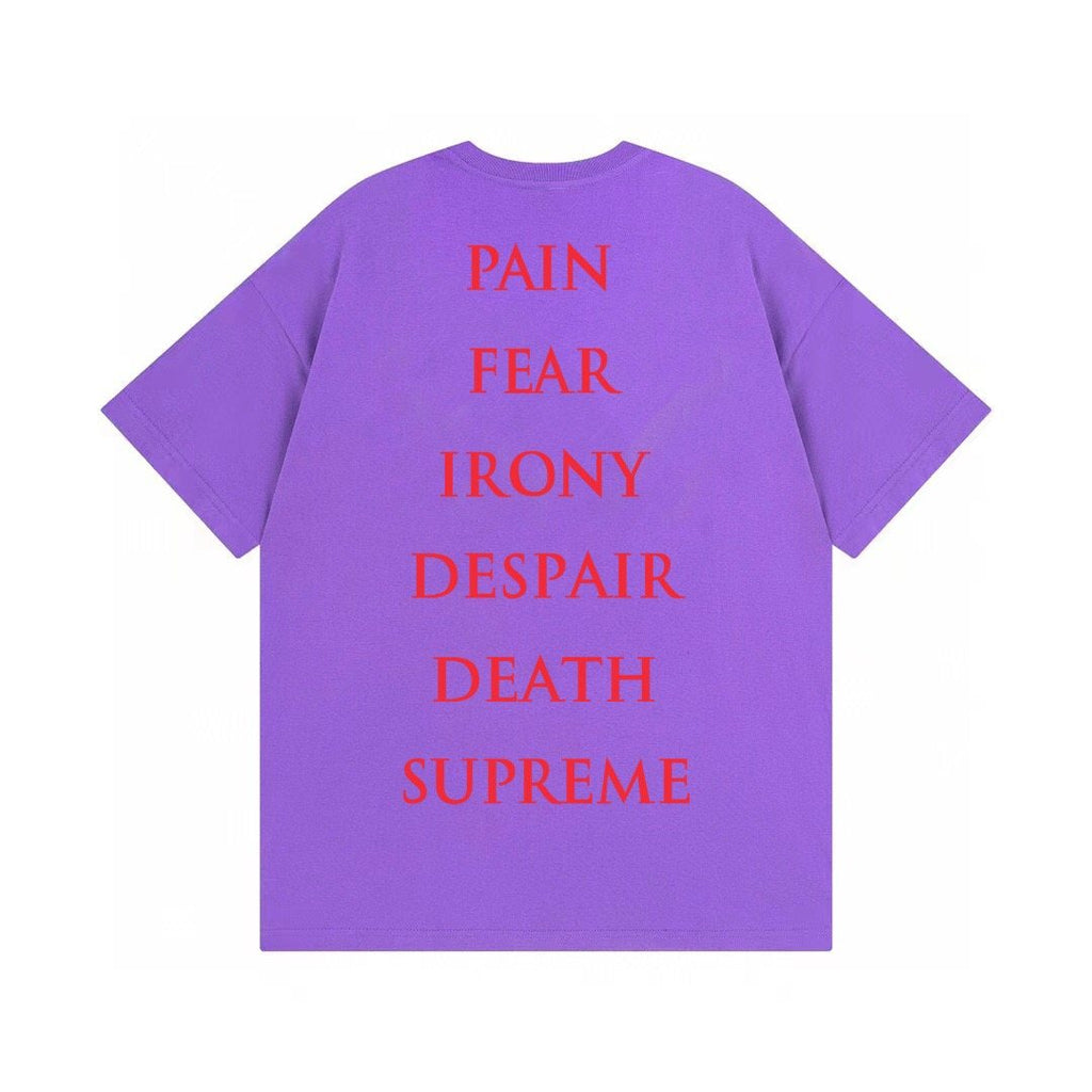 Supreme Crow Angel & Demon Graphic Short-Sleeve T-Shirt ¡ª back