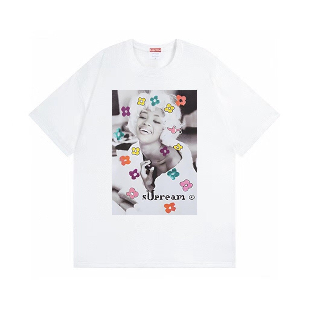 Supreme Naomi Portrait Floral Graphic T-Shirt ¡ª hero