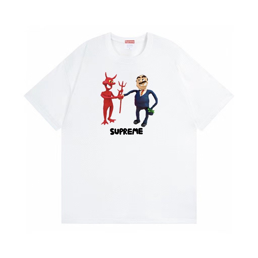 Supreme Business Devil Graphic T-Shirt ¡ª front