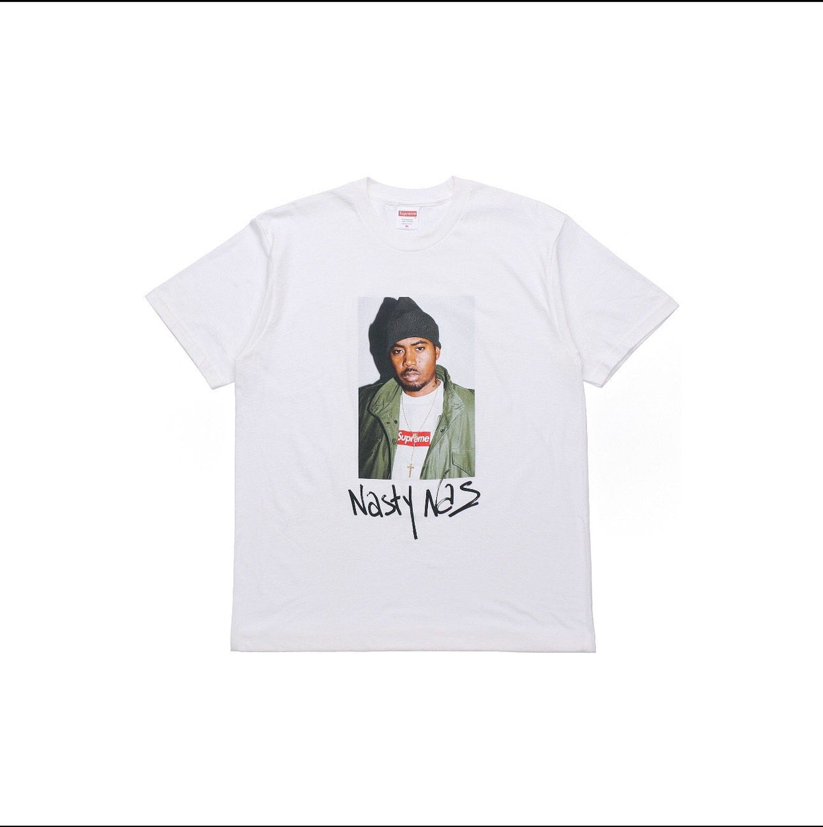 Supreme Nas Portrait Graphic T-Shirt ¡ª front