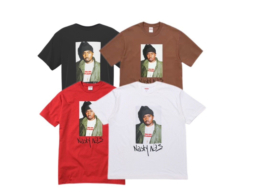 Supreme Nas Portrait Graphic T-Shirt ¡ª comparison