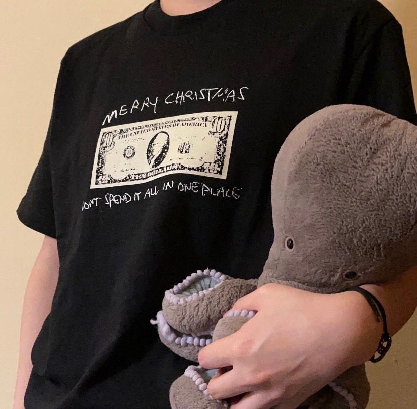 Supreme Merry Christmas Money Graphic T-Shirt ¡ª context