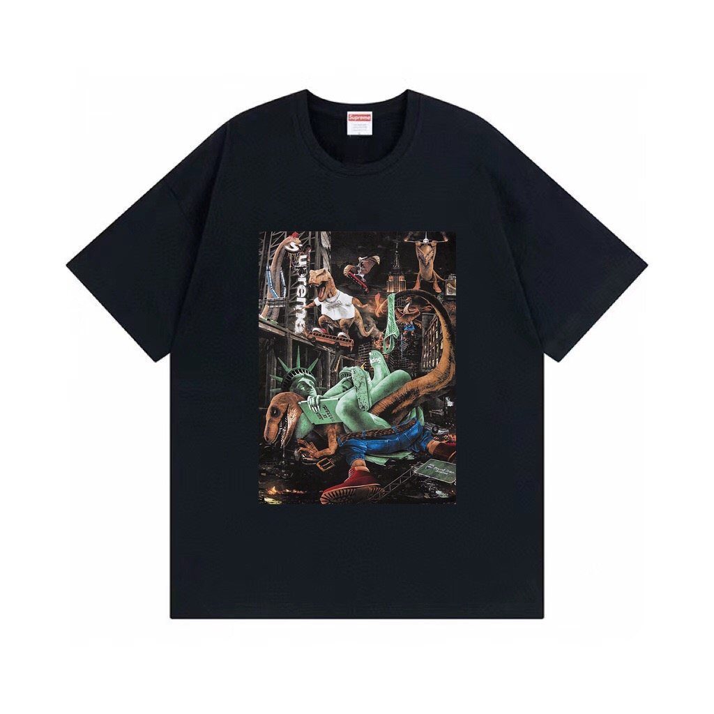 Supreme T-Rex Statue Graphic Short-Sleeve T-Shirt ¡ª front