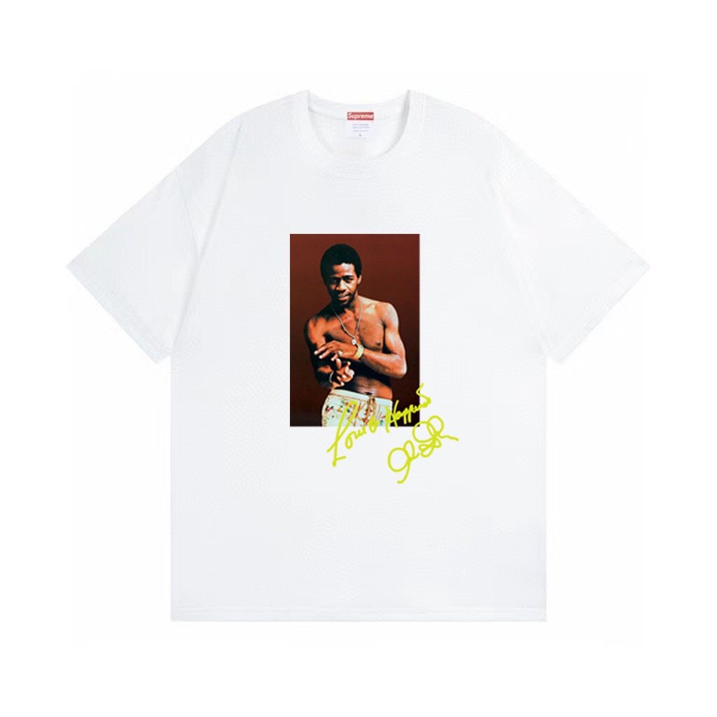 Supreme Al Green Portrait Graphic Short-Sleeve T-Shirt ¡ª front