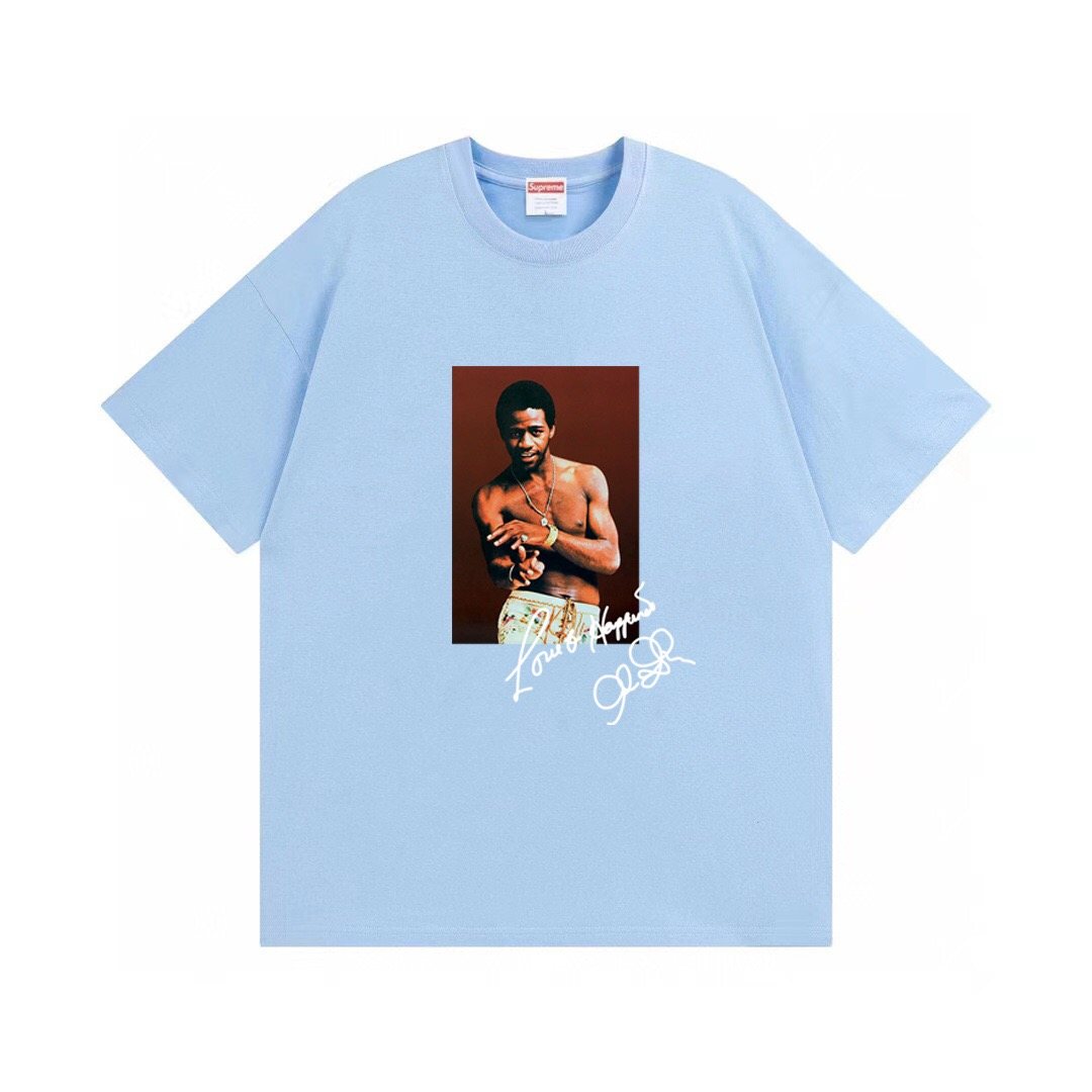 Supreme Al Green Portrait Graphic Short-Sleeve T-Shirt ¡ª front