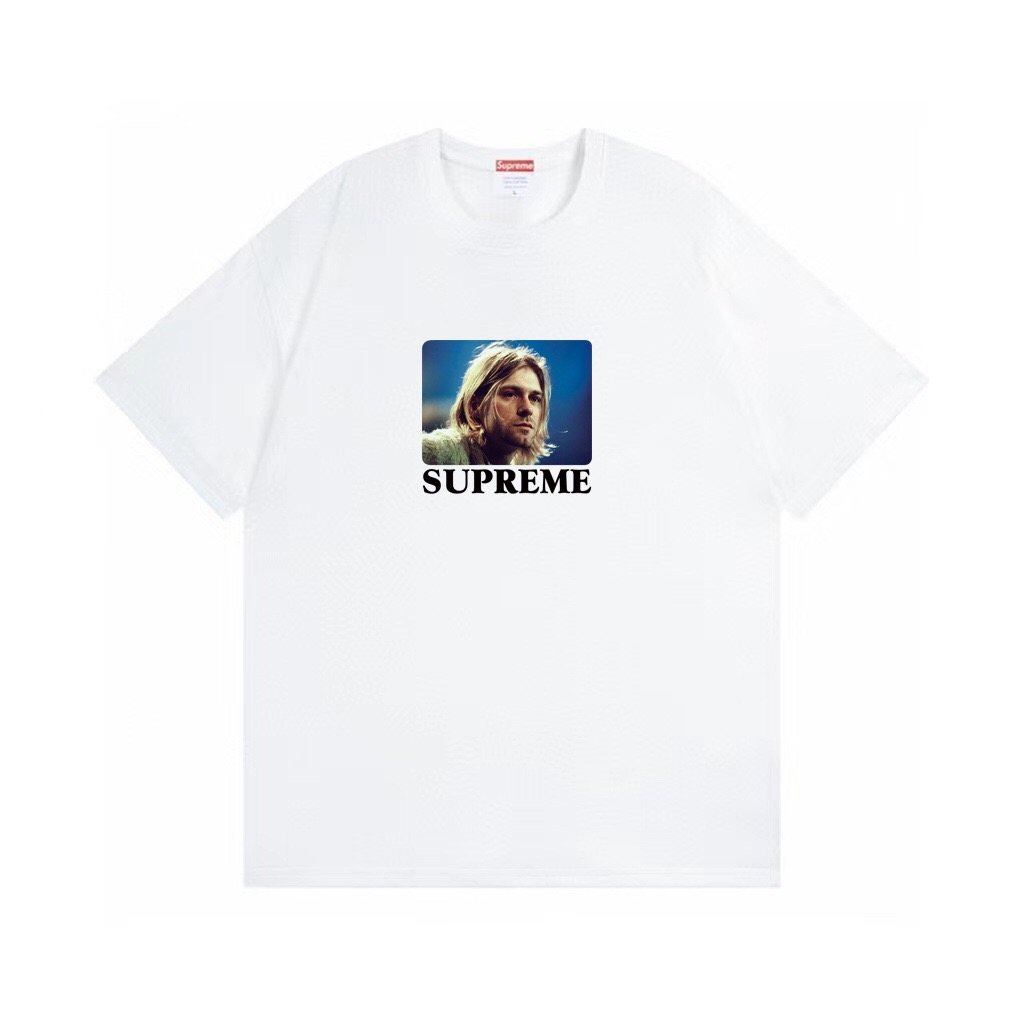 Supreme Kurt Cobain Portrait Graphic T-Shirt ¡ª front