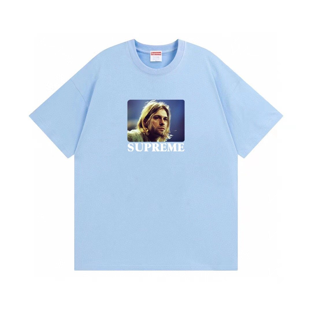 Supreme Kurt Cobain Portrait Graphic T-Shirt ¡ª front