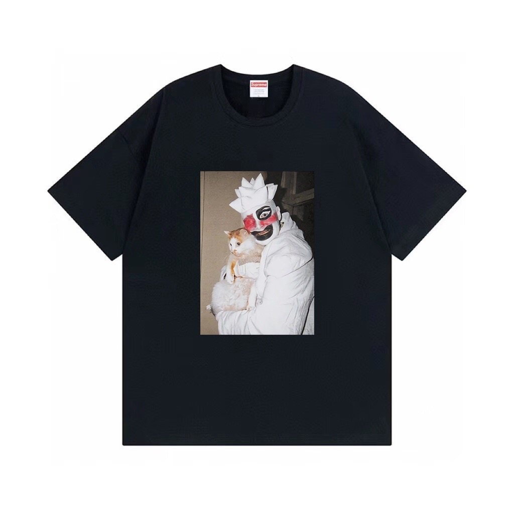 Supreme Clown Cat Graphic T-Shirt ¡ª front