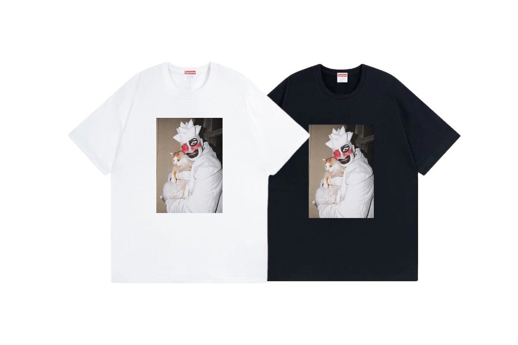 Supreme Clown Cat Graphic T-Shirt ¡ª comparison
