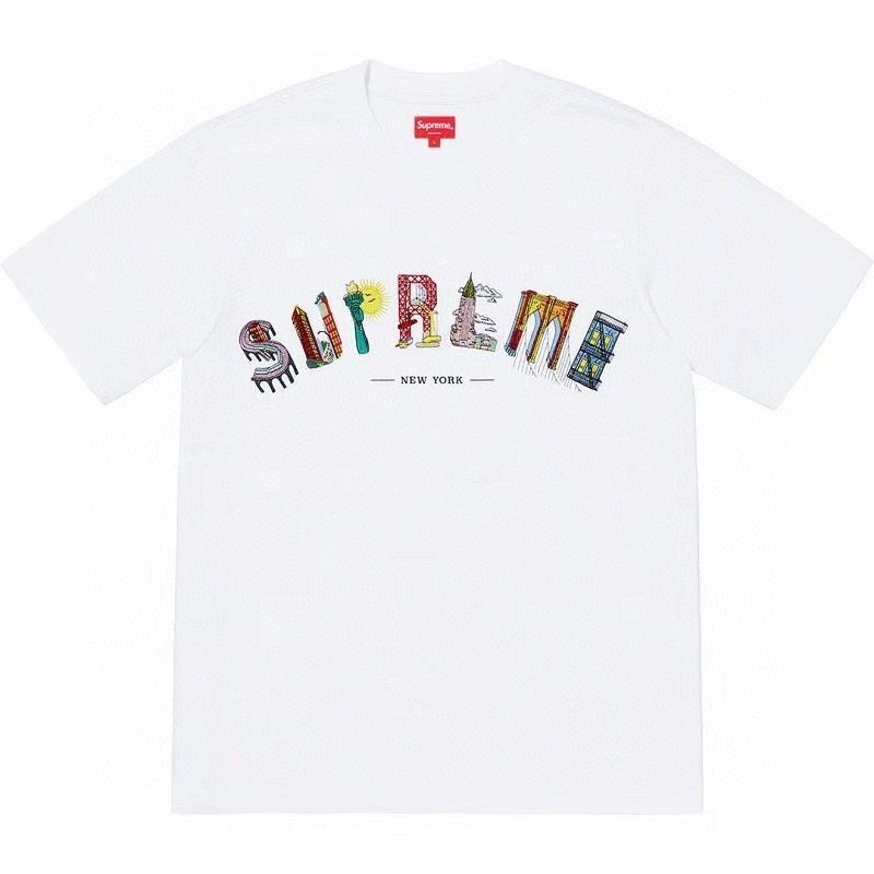 Supreme Multicolor Wordmark Short-Sleeve T-Shirt ¡ª hero