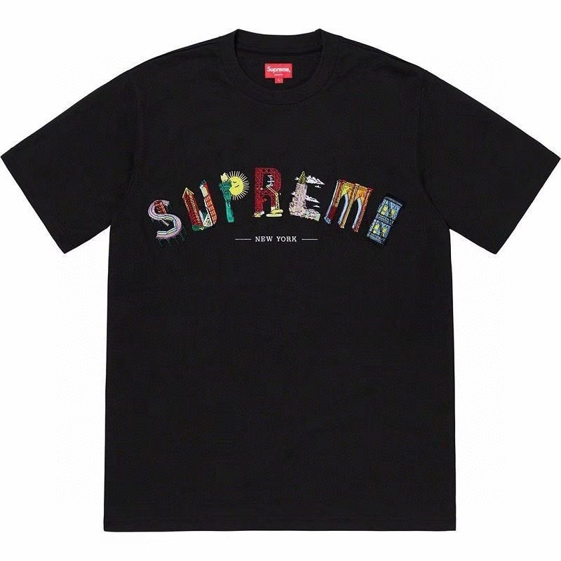 Supreme Multicolor Wordmark Short-Sleeve T-Shirt ¡ª front
