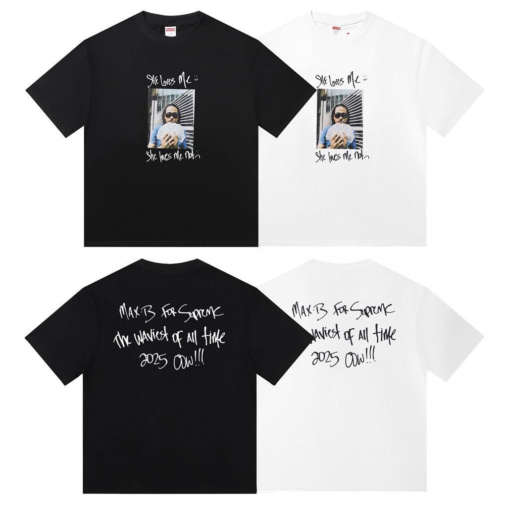 Supreme She Loves Me Graphic Short-Sleeve T-Shirt ¡ª comparison