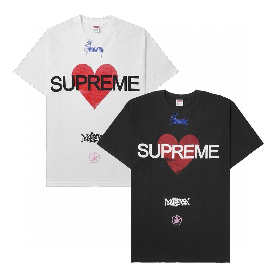 Supreme Heart Graphic Short-Sleeve T-Shirt ¡ª comparison