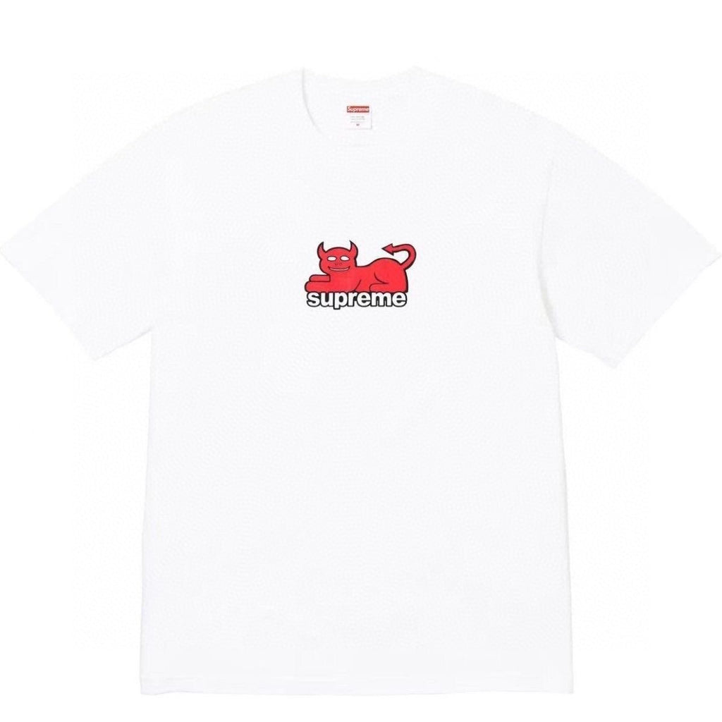 Supreme Devil Cat Graphic Short-Sleeve T-Shirt ¡ª front