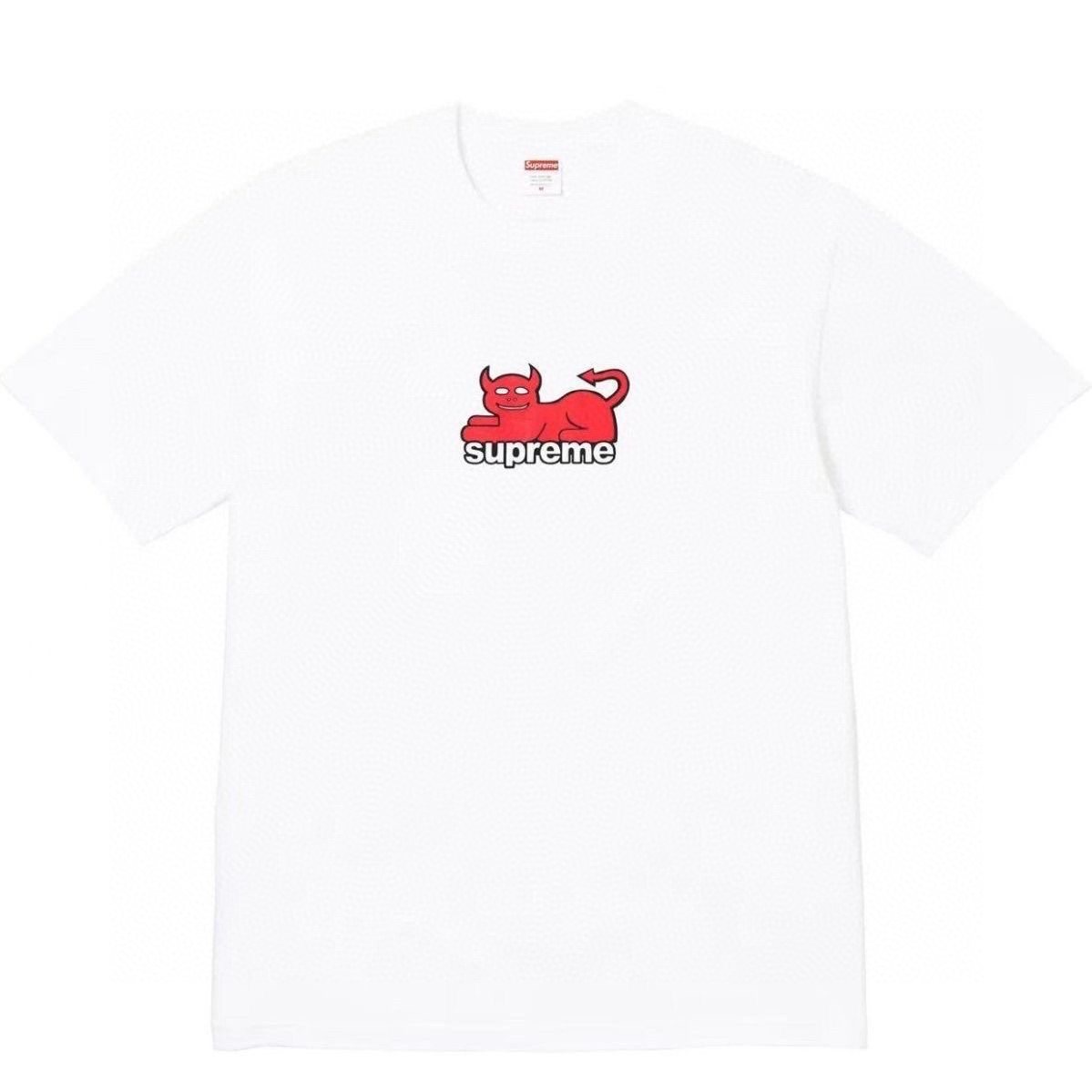 Supreme Devil Cat Graphic Short-Sleeve T-Shirt ¡ª front