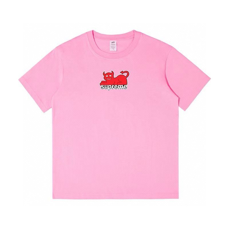 Supreme Devil Cat Graphic Short-Sleeve T-Shirt ¡ª front