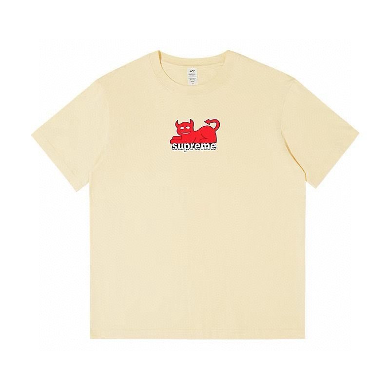 Supreme Devil Cat Graphic Short-Sleeve T-Shirt ¡ª front
