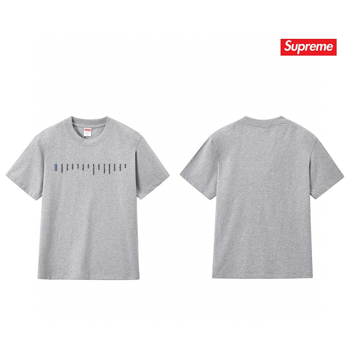 Supreme Location Graphic Short-Sleeve T-Shirt ¡ª front