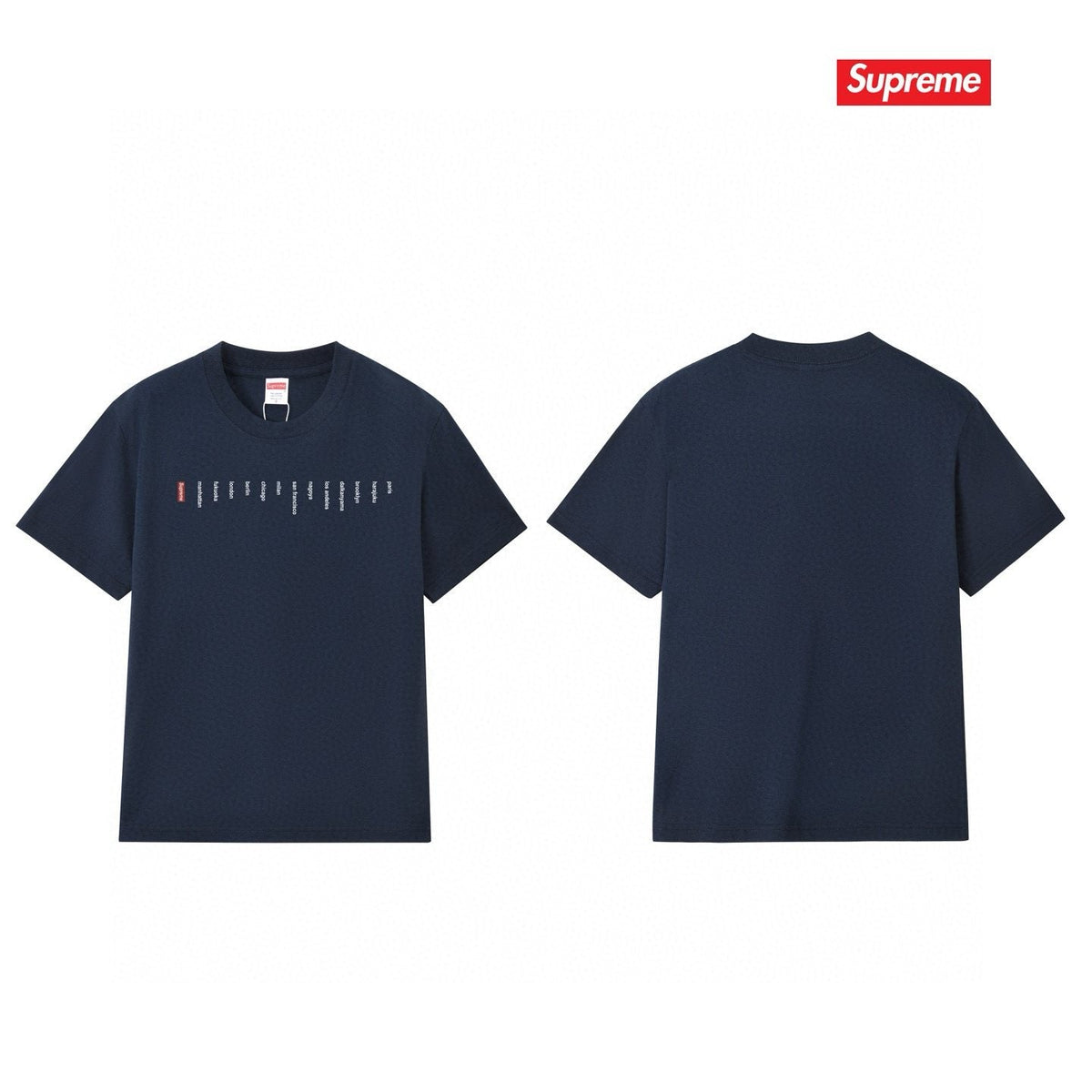 Supreme Location Graphic Short-Sleeve T-Shirt ¡ª front