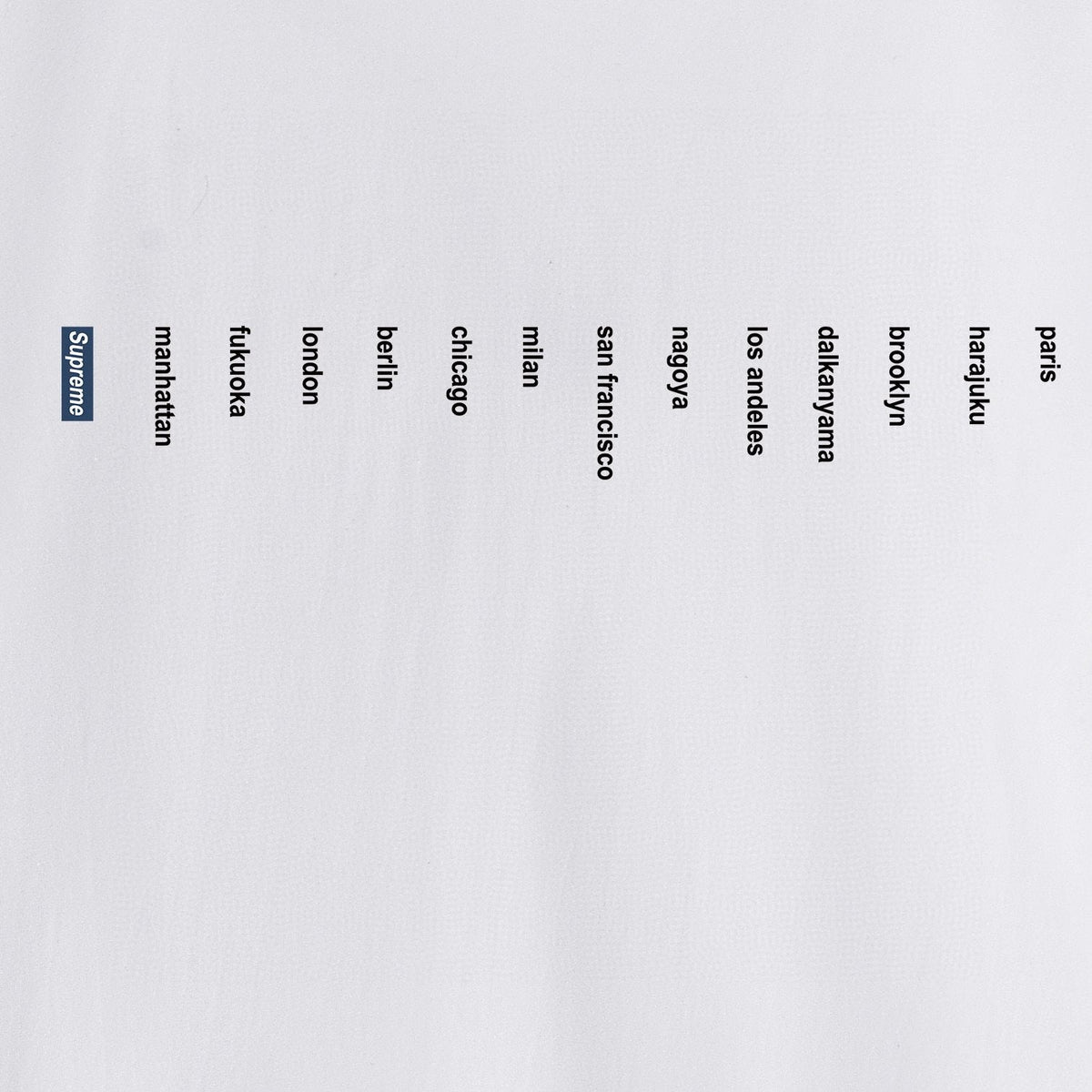 Supreme Location Graphic Short-Sleeve T-Shirt ¡ª detail