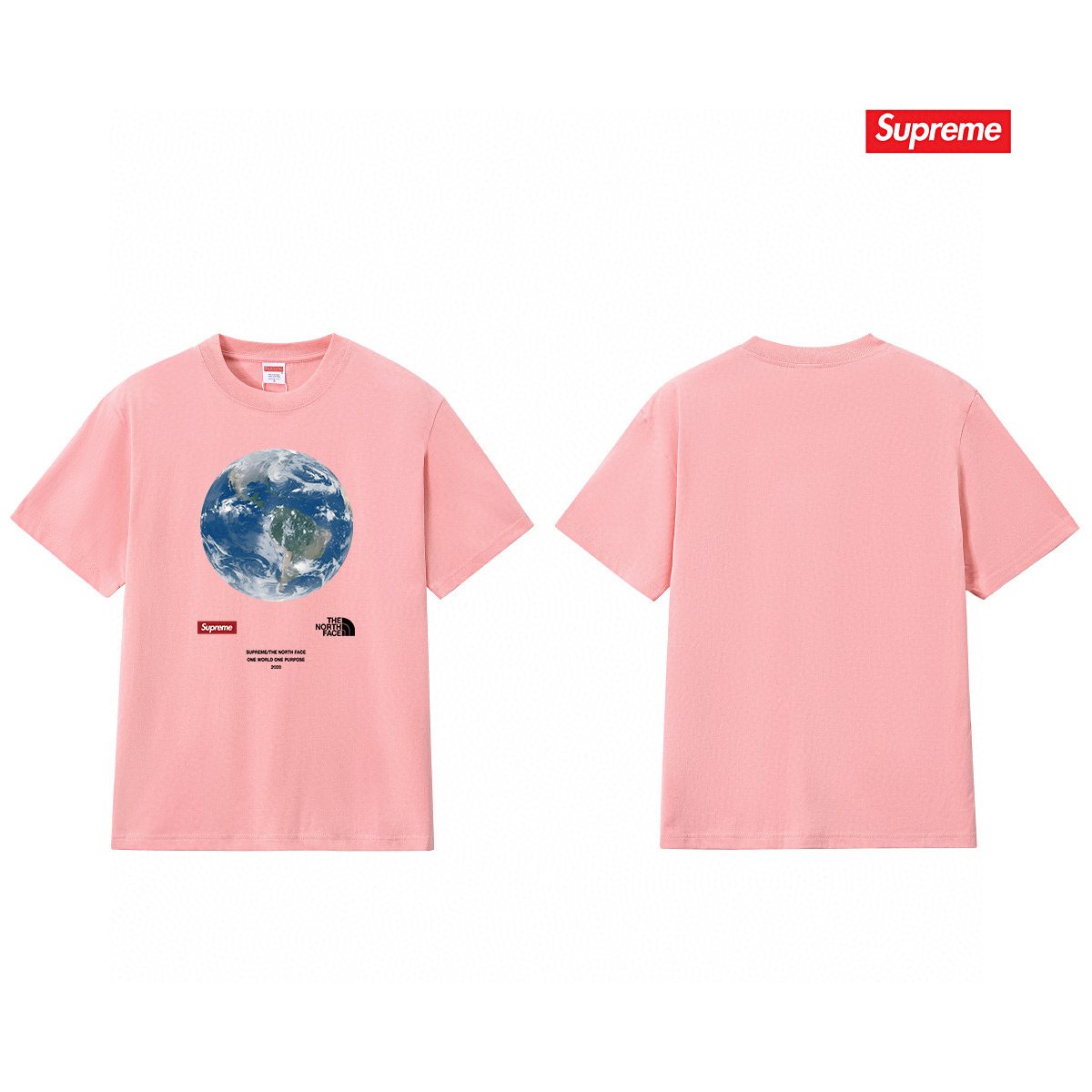 Supreme One World Earth Graphic T-Shirt ¡ª comparison