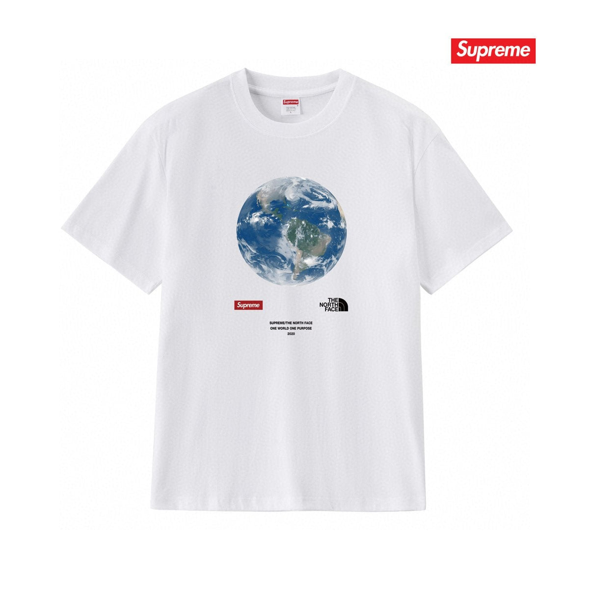 Supreme One World Earth Graphic T-Shirt ¡ª front