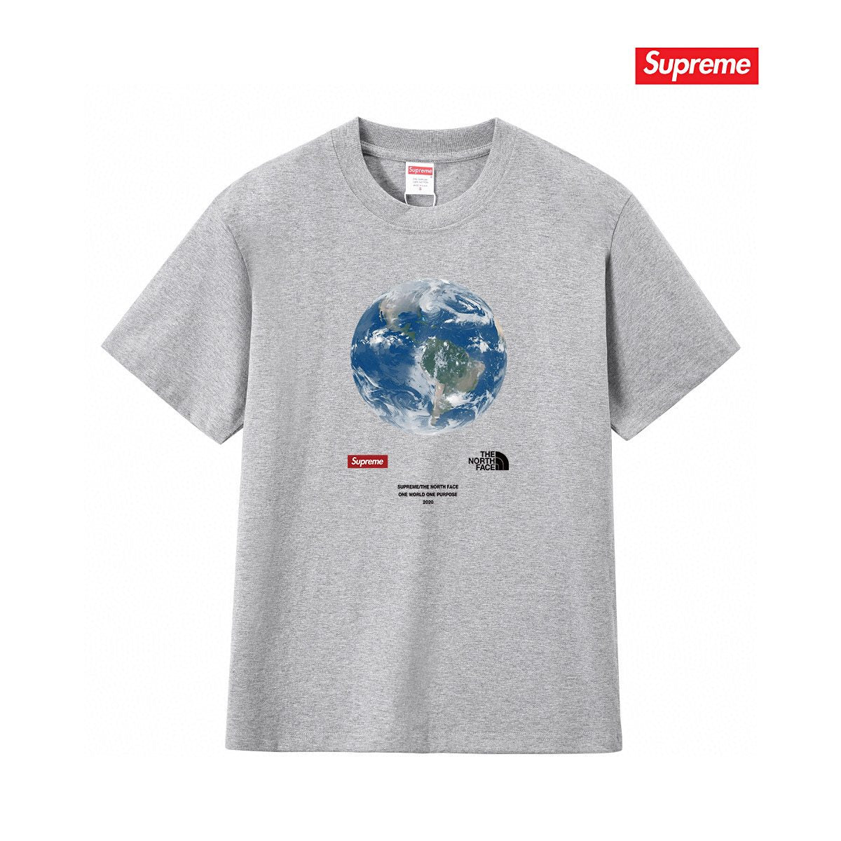 Supreme One World Earth Graphic T-Shirt ¡ª front