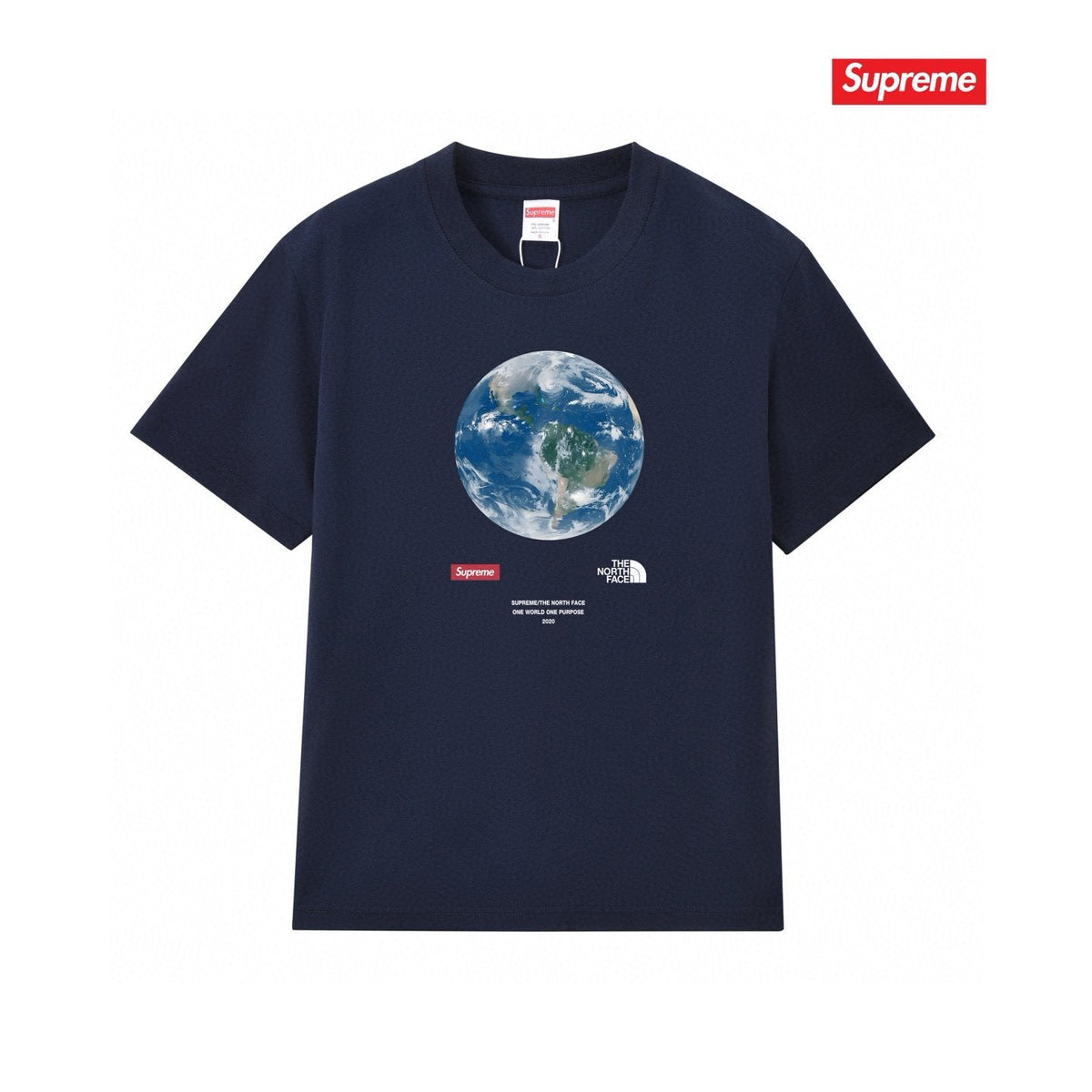 Supreme One World Earth Graphic T-Shirt ¡ª front