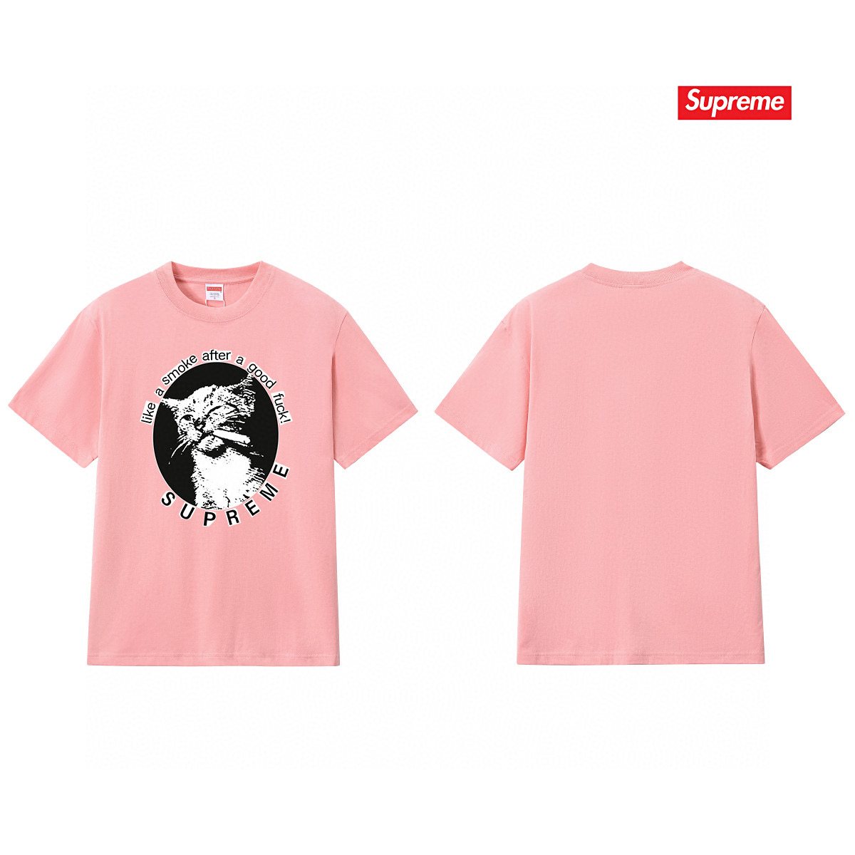 Supreme Cat Smoke Graphic T-Shirt ¡ª back