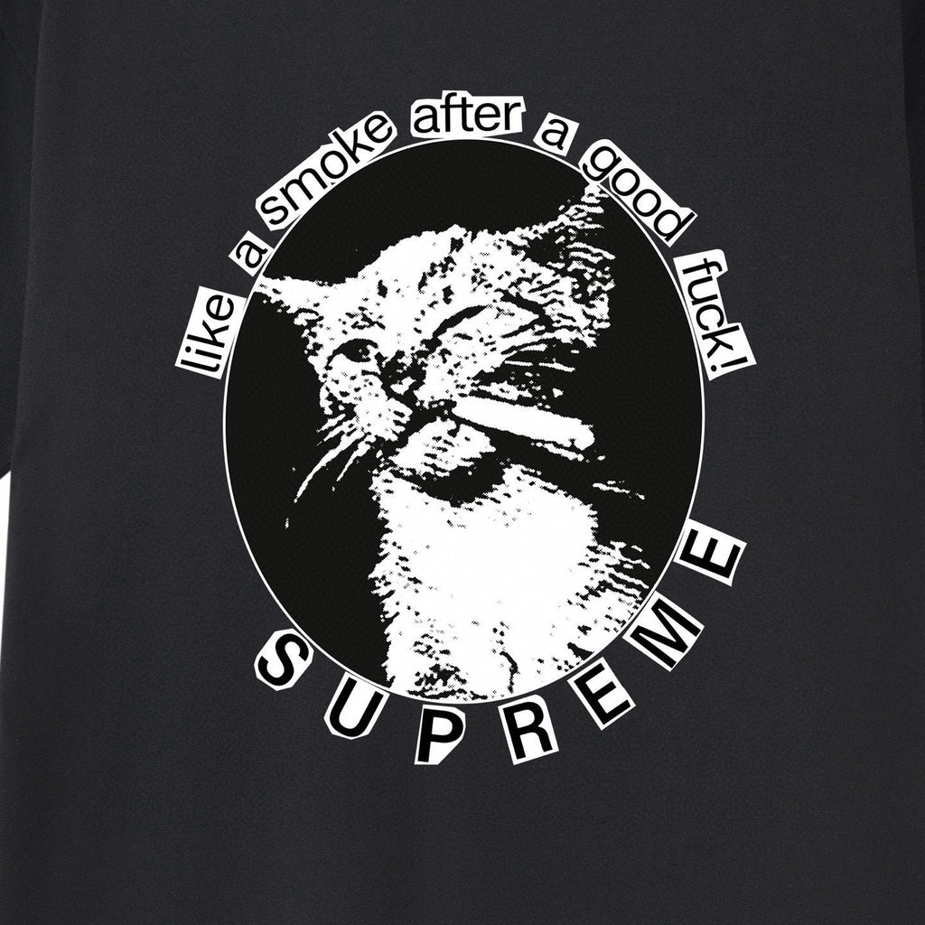 Supreme Cat Smoke Graphic T-Shirt ¡ª detail