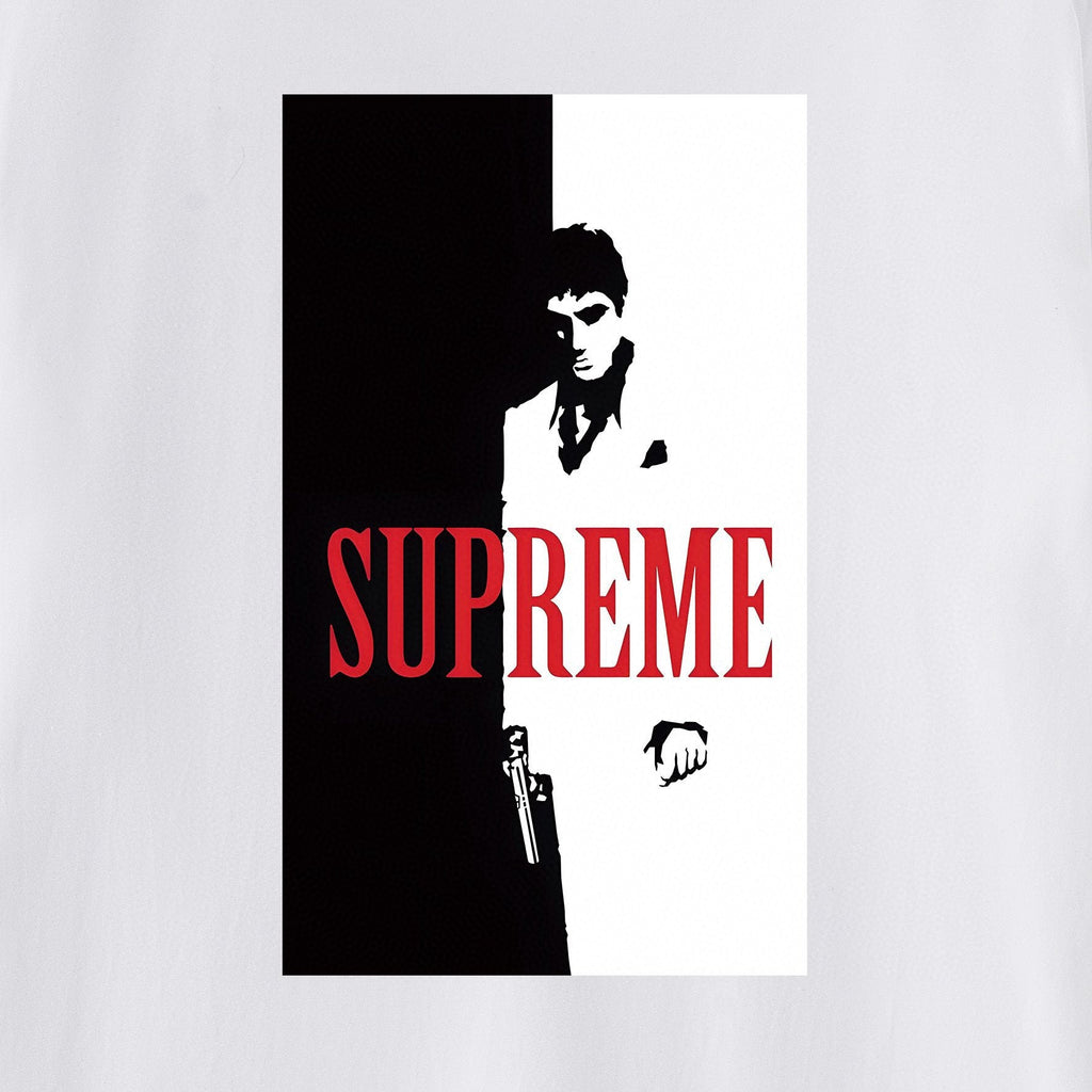Supreme Scarface Movie Poster Graphic Short-Sleeve T-Shirt ¡ª detail