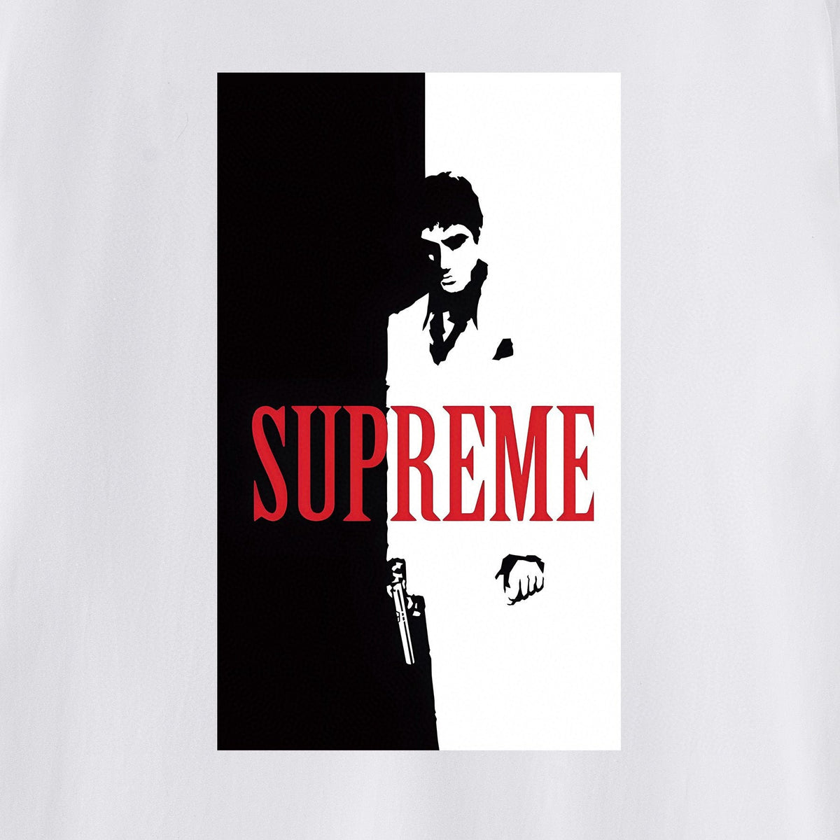 Supreme Scarface Movie Poster Graphic Short-Sleeve T-Shirt ¡ª detail