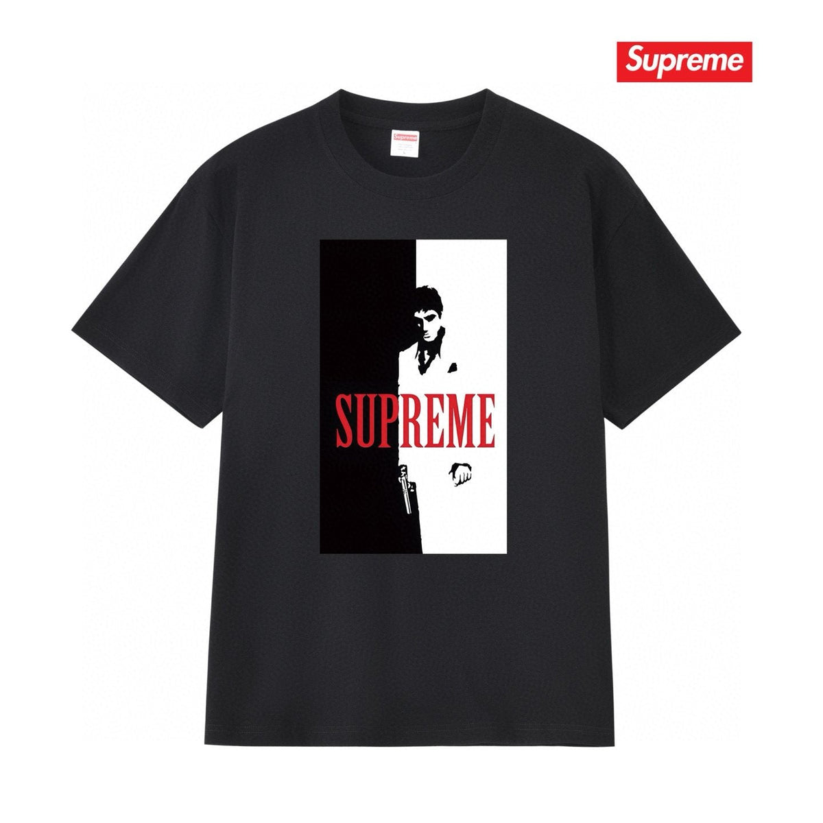 Supreme Scarface Movie Poster Graphic Short-Sleeve T-Shirt ¡ª front