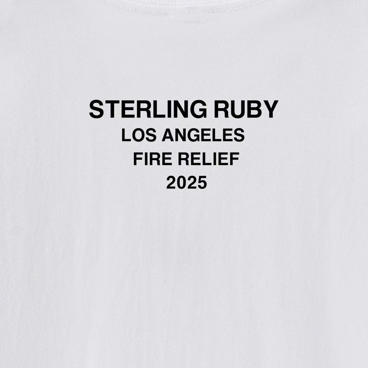 Supreme Los Angeles Wildfire Relief Box Graphic T-Shirt ¡ª detail