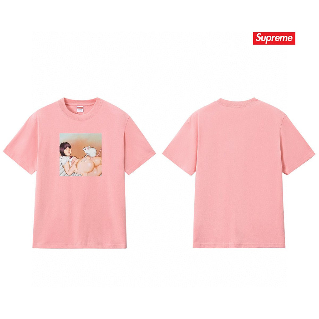 Supreme Anime-Style Graphic Short-Sleeve T-Shirt ¡ª back