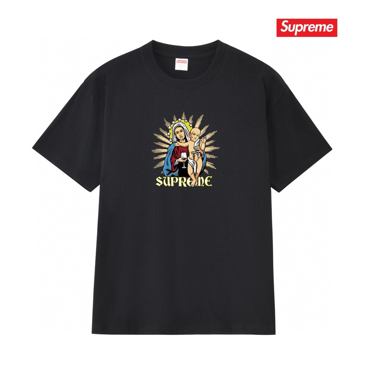 Supreme Religious Graphic Short-Sleeve T-Shirt ¡ª front