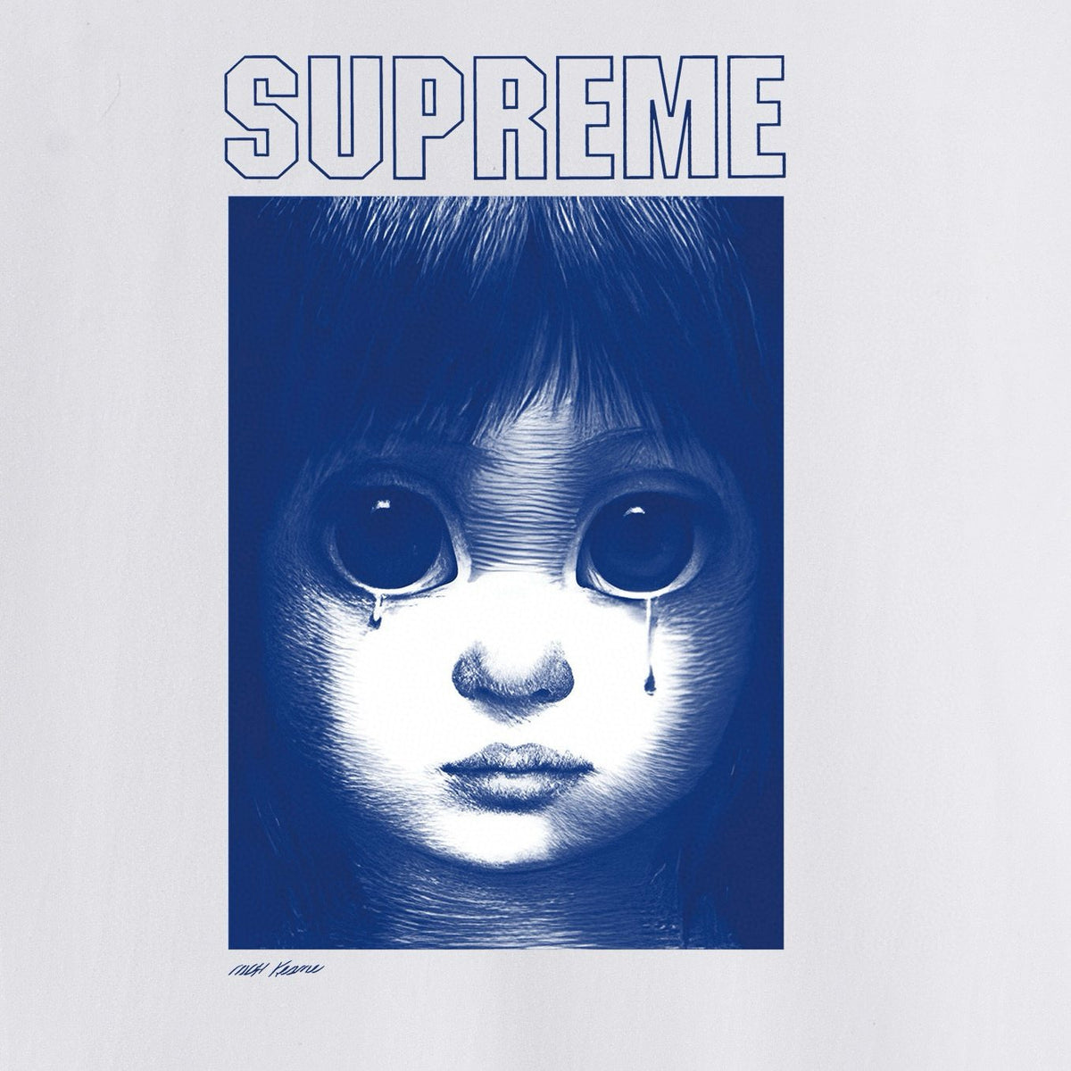 Supreme Portrait Graphic Short-Sleeve T-Shirt ¡ª detail